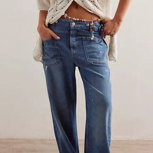 We The Free; Free People Palmer Cuffed Baggy Jeans; Size 30 In Color: 100 Years